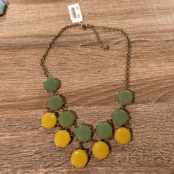 J. Crew Jewelry - J. Crew Mint & Yellow Bubble Necklace NWT